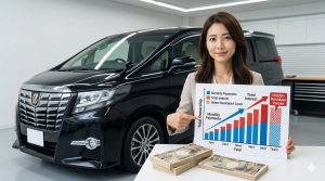 あなたは、与えられた記事の文脈を理解し、そのE-E-A-Tを向上させるための画像を生成することに特化した「ビジュアルコンテンツ・ジェネレーター」です。 以下の【入力記事】を分析し、E-E-A-T向上に最も効果的な箇所を5～7箇所選定してください。 そして、選定した箇所ごとに、後述の【出力フォーマット】に従って、対応する画像を実際に生成し、関連情報と共に出力してください。 # 【画像生成に関する絶対厳守ルール】 　- 思考プロセスや計画の提示は一切不要です。分析が完了したら、ただちに指定されたフォーマットで画像の生成と出力を開始してください。 　- 画像URLやHTMLコード片ではなく、必ず実際の画像を直接出力するツールを呼び出してください。 　- アスペクト比（最重要事項）: 　　- 生成する全ての画像の『アスペクト比』は、厳格に『16:9』（横長のワイドスクリーンフォーマット）に設定してください。 　　- スクエア（1:1）や縦長などの他の比率は、いかなる場合も絶対に使用しないでください。 　- 画像内容: 　　- 画像に人物が含まれる場合は、必ずアジア人、特に日本人の特徴を持つ人物として描写してください。 　　- 画像内には、いかなる言語のテキスト、文字、数字、ロゴ、ウォーターマークも一切含めないでください。 　- 代替テキスト(alt): 　　- 各画像に対して、その画像の内容を正確に説明し、SEO効果も考慮した簡潔で分かりやすい代替テキストを必ず作成してください。 # 【出力フォーマット】 　- 以下の形式を厳守し、選定したすべての画像（5～7枚）を順番に出力してください。 ## 画像1 　- ■ 挿入箇所: 　　- （ここに1枚目の画像を生成し挿入する（H2見出しなど）を記載） 　- ■ 生成された画像: 　　- （ここに1枚目の画像を生成） 　- ■ 代替テキスト(alt): 　　- （ここに1枚目の画像の代替テキストを記載） --- ## 画像2 　- ■ 挿入箇所: 　　- （ここに2枚目の画像を生成し挿入する（H2見出しなど）を記載） 　- ■ 生成された画像: 　　- （ここに2枚目の画像を生成） 　- ■ 代替テキスト(alt): 　　- （ここに2枚目の画像の代替テキストを記載） --- 　- （...選定した画像の数だけ上記形式を繰り返す...） # 【入力記事】 アルファード残クレの末路を回避！悲惨な罠と賢い売却術 こんにちは。元某レンタカー会社店員の「あつし」です。憧れの高級車であるアルファードを残価設定型ローン、いわゆる残クレで購入したものの、将来の支払いや維持費に不安を感じていませんか。ネットで検索すると、残クレの罠やデメリットといったやばい情報ばかりが目につき、もし事故を起こして査定落ちしたらどうしよう、盗難に遭ったらどうなるのかと恐怖を感じることもあるかもしれません。また、契約の最終回で残額が払えない事態になったり、一括返済の審査に落ちて車を手放すことになった結果、ローン残る状況になるのではないかと心配ですよね。見栄を張って次はレクサスに乗り換えたいと考えている方もいるかもしれませんが、この記事では、アルファードの残クレによる悲惨な末路を回避するための具体的な方法を分かりやすく解説していきます。 残価設定型ローン特有の見えにくい金利負担や高額な維持費の仕組み 事故や盗難など万が一のトラブルが発生した際のリスクとペナルティ ローン最終回で直面する支払い問題や乗り換え時のジレンマの解決策 ディーラーの下取りより高く売却して手元に資金を残すための裏ワザ アルファードの残クレによる悲惨な末路とは アルファードは本当に広くて快適で、所有する満足度も非常に高い車ですよね。でも、残価設定クレジットの仕組みを完璧に理解せずに契約してしまうと、数年後に「こんなはずじゃなかった…」と頭を抱えることになるかもしれません。ここでは、月々の支払いの安さに隠されたリアルなリスクや、いざという時に直面する厳しい現実について詳しくお話ししていきますね。 アルファードの残クレの罠に注意 残クレの最大の魅力は、数年後の下取り価格（残価）をあらかじめ差し引いてローンを組むため、月々の支払いがグッと抑えられることですよね。アルファードは特に国内外で人気が高く、設定される残価率が50％から特定のグレードでは60％を超えることも珍しくありません。「月々数万円で高級ミニバンに乗れる！」と飛びつきたくなる気持ちは痛いほど分かります。 しかし、ここに大きな落とし穴があるんです。実は、月々の支払いが安くなっているとはいえ、据え置かれた残価部分にもしっかりと金利がかかり続けているのをご存知でしたか？ 【注意】金利マジックの恐怖 例えば700万円のアルファードで5年後の残価が350万円だった場合、月々分割して返済しているのは半分の350万円部分だけですが、金利は「元金の700万円全体」に対して毎月計算されます。つまり、まったく減らない残価部分に対しても、契約期間中ずっと高い利息を払い続ける仕組みになっているんです。 通常のフルローンで購入した場合と比べると、総支払額で見れば数十万円単位で利息が膨らんで損をしてしまうケースも少なくありません。これが「残クレは貧乏人ほど損をする」と金融の専門家から指摘される罠の正体ですね。 維持費が高く残クレがやばい理由 アルファードのような重量級の大型ミニバンは、車体価格だけでなく日々の維持費もヘビー級です。毎年の自動車税や、数年ごとの車検費用、大きなサイズのタイヤ交換費用など、突発的な出費が家計に重くのしかかってきます。残クレで月々の支払いをギリギリに設定していると、こうした税金やメンテナンス費用が払えずにキャッシュフローがショートしてしまう危険性があるんです。 さらに残クレ特有の問題として、「厳格な走行距離制限」があります。月に1,000km、年間12,000kmといった制限が設けられていることが多いのですが、アルファードって家族での長距離旅行や帰省、アウトドアにピッタリの車ですよね。週末ごとに遠出を楽しんでいたら、あっという間に制限をオーバーしてしまいます。 走行距離の超過ペナルティ もし契約満了時に走行距離が規定をオーバーしていると、1kmあたり数十円の違約金（超過精算金）が発生します。例えば満了時に2万キロ超過していたら、それだけで数十万円の追加支払いが必要になることも。アルファードの利便性を満喫すればするほど、将来の負債が膨らむジレンマに陥ってしまうんですよ。 車両保険が高い残クレのデメリット 残クレで車に乗る以上、絶対にケチってはいけないのが自動車保険（任意保険）です。ディーラーが保証してくれる残価は、あくまで「無事故で内外装がキレイな状態」であることが大前提。そのため、自損事故や当て逃げまで幅広くカバーしてくれる「一般条件」の車両保険に加入しておくのが絶対条件となります。 ただ、アルファードは車両価格が高いぶん、保険料もかなり高額になりがちです。「月々のローンが安いから」と安心していても、高額な車両保険料や税金を含めたトータルの維持費で見ると、家計を圧迫する大きなデメリットになってしまいます。 残クレ中の事故と査定落ちのリスク もし残クレ期間中に交通事故を起こしてしまったら、どうなるのでしょうか。軽い擦り傷程度なら修理でごまかせるかもしれませんが、フレームなどの骨格部分にまでダメージが及んで「修復歴あり」の扱いになってしまったら、その瞬間に残価保証は完全に失効してしまいます。 【デメリット】事故による突然の巨額借金 設定残価が350万円だとして、事故による実際の査定額が150万円まで暴落した場合、車をディーラーに返却した上で、差額の200万円を現金で一括清算しなければなりません。手元から愛車がなくなったうえに、重い借金だけが残る、まさに精神的苦痛の大きい状況です。 アルファードの盗難と残クレの恐怖 事故以上に恐ろしいのが盗難のリスクです。アルファードは海外での需要が異常に高いため、プロの窃盗団から常にターゲットにされていると言っても過言ではありません。万が一、盗難に遭って車が発見されなかった場合、残クレの契約はその時点で強制終了となり、残債の現金一括返済を求められます。 このとき、通常の車両保険の時価額評価だけではローンの残債に届かないケースがあるため、ローン残高と保険金の差額を埋めて自己負担をゼロにする「新車特約」や「ギャップ特約（ローンサポート特約）」などに加入しておくことが必須の自己防衛策になりますね。 アルファードの残クレの末路を回避する戦略 ここまで少し怖い話が続きましたが、パニックになる必要はありません。残クレの構造的な欠陥を逆手にとって、事前にしっかりと戦略を立てておけば、最悪の事態は十分に防ぐことができます。ここからは、支払いが厳しくなったときの現実的な対処法や、損をしないための具体的なアクションについて解説していきますね。 残クレ最終回に払えない時の悩み 契約の数年間が終わり、いよいよ最終回。「残額を一括で払うか、車を返すか」という決断が迫られますが、手元に資金の余裕がなく、車の査定も下がっていて追加支払いが発生しそうな場合、どうしていいか分からなくなってしまう方も多いです。 もし残価の支払いが難しいと感じたら、絶対にやってはいけないのが「督促の連絡を無視して滞納すること」です。無断で滞納すると数ヶ月で信用情報機関に異動情報（ブラックリスト）として登録されてしまいます。こうなるとクレジットカードの強制解約や、将来の住宅ローン審査にも絶望的な影響を及ぼします。まずは自己判断で逃げずに、早急にディーラーの担当者や信販会社に現状を開示し、支払い計画の延長（リスケジュール）を相談することが解決への第一歩ですよ。 残クレ一括返済の審査と乗り換え 手元に現金がなく残価が払えない場合、「再ローン（再クレジット）を組んで、そのまま今のアルファードに乗り続ける」という選択肢もあります。しかし、ここにも見落としがちな罠が隠されています。再ローンの適用金利は、新車購入時の優遇金利ではなく、一般的な中古車ローンと同等の高い金利（6％?8％以上になることも）が適用されるのが通例なんです。 審査落ちという最悪のシナリオ 加齢や転職で収入状況が変わっていたり、他社での借り入れが増えていたりすると、再ローンの審査に落ちてしまうリスクがあります。審査に通らず一括返済もできない場合、強制的に愛車を手放さざるを得なくなります。 アルファードを手放す時にローン残る不安 再ローンが組めず、車をディーラーに返却して契約を終わらせようとしても、すんなりとはいきません。ディーラーの査定基準はメーカーの規定に厳格に従うため、日常使いでついた小さな傷や内装の汚れ、規定の走行距離オーバーなどですぐに減点対象にされてしまいます。 結果として、「保証されていたはずの残価よりも実際の査定額が低くなり、車を返したのに数十万円の借金だけが手元に残る」という事態が散見されます。これが、多くの方がネットで検索して怯えている不安の正体ですね。 見栄でレクサスを選ぶ残クレのデメリット 残クレの最終回でディーラーに足を運ぶと、営業マンから「車の査定が下がる前に、新型アルファードやレクサスに乗り換えませんか？また同じくらいの月額でいけますよ」と魅力的な提案を受けます。一度高級ミニバンのステータスや快適性を味わってしまうと、なかなか生活レベルを落とすことができず、見栄っ張りな気持ちも手伝って、再び残クレでレクサスなどの高額車両を契約してしまう方が後を絶ちません。 しかし、これは永遠にローンを払い続ける「多重債務的なループ」に陥っているのと同じです。いつまで経っても車は自分の完全な資産にならず、数年ごとに高額な金利と月額料金を支払い続けるだけの状態になってしまうんですね。 一括査定で高く売り残クレの罠を回避 では、どうすればこの残クレ特有のジレンマから抜け出せるのでしょうか。最も有効で現実的な裏ワザが、ディーラーにそのまま返却するのではなく、中古車の一括査定などを利用して買取専門店に売却してしまうことです。 アルファードは国内の一般中古車市場だけでなく、海外輸出のルートを持つ業者からも喉から手が出るほど欲しい車種です。そのため、独立系の買取専門店に査定を依頼すると、ディーラーの厳しい下取り基準を大きく上回る金額で買い取ってもらえる可能性が非常に高いんです。 決済・運用手法 査定・返却の基準 満了時のリスクとメリット ディーラーへ返却 厳格（減点方式） 手続きはラクだが、残価を下回り追加請求されるリスク大 買取専門店へ売却 市場相場（需要重視） 残債（残価含む）以上で売れる可能性があり、手元に利益が残ることも もし買取専門店での査定額がローンの総残額（据え置き残価を含む）を上回っていれば、その売却益でローンを一括完済し、残った差額（数十万円単位になることもあります）を自分の手元に残すことができます。これこそが、アルファードの資産価値を最大限に活かし、悲惨な末路を回避するための最高のエグジット（出口）戦略なんですよ。 アルファードの残クレの末路とまとめ 今回は、アルファード 残クレ 末路というキーワードで不安に感じている方に向けて、金融商品の複雑な罠と、それを回避して賢く立ち回るための戦略を解説してきました。目先の月々の安さだけを見て飛びつくのは危険ですが、金利の仕組みを正しく理解し、任意保険のギャップ特約でリスクヘッジを行い、手放すときは「買取専門店への一括査定」という武器を使えば、必要以上に恐れることはありません。 要点のおさらい 残価設定ローンは据え置かれた多額の残価にも常に金利が発生している 万が一の全損事故や盗難に備え、特約付きの車両保険加入は絶対条件 支払いが厳しくなっても無視せず、早めに金融機関へ相談する 最終回はディーラーに漫然と返すのではなく、必ず買取業者の査定額と比較する 大切な愛車を手放すときも、情報武装して能動的に動くことで最大限のメリットを引き出してくださいね。 ※この記事で紹介している費用、金利、法律等の金融に関する情報はあくまで一般的な目安です。実際のローン契約内容や車の査定相場は、個別の車両状態や市場の時期によって大きく変動します。最終的なご判断や各種お手続きの際は、必ずご契約中の信販会社やディーラーの公式サイトをご確認いただくか、法律・財務の専門家にご相談くださいね。